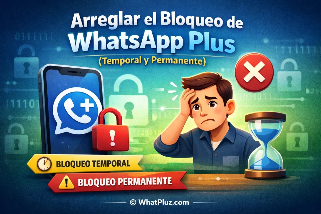 Arreglar el Bloqueo de WhatsApp Plus (Temporal y Permanente)